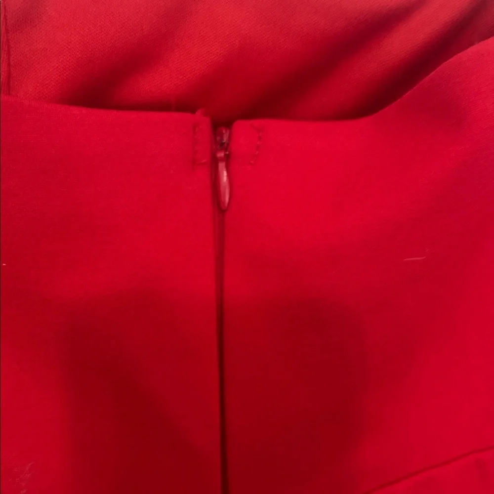 Lulu's Queen of the City Strapless Dress Size Medium Red wedding guest dress